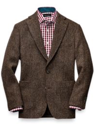 Tailored Fit Harris Tweed Notch Lapel Sport Coat Paul Fredrick