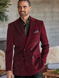 Velvet Double Breasted Peak Lapel Sport Coat – Paul Fredrick