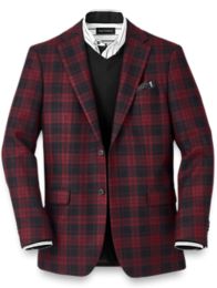 Black plaid outlet sport coat