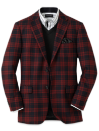 Wool Plaid Single Breasted Notch Lapel Sport Coat – Paul Fredrick