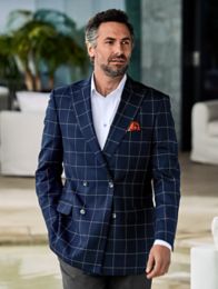 Windowpane blazer on sale