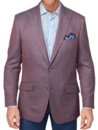 Classic Fit Silk & Wool Solid Peak Lapel Sport Coat | Paul Fredrick