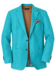 Mens Classic Pleated Pant One Button Peak Lapel Suit in French Blue, French Blue / 56 Long