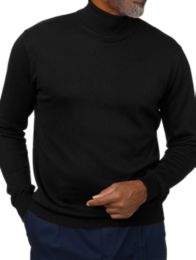 Silk, Cotton and Cashmere Turtleneck Sweater | Paul Fredrick