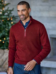 Donegal Zip Mock Neck Sweater – Paul Fredrick