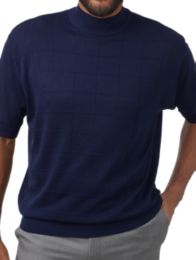 big and tall short sleeve mock turtleneck
