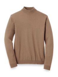 Silk, Cotton & Cashmere Mock Neck Sweater – Paul Fredrick