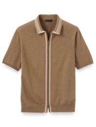 zip front polo