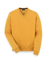 Supima Cotton V-neck Sweater – Paul Fredrick