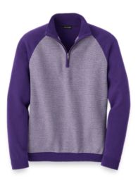 Mens Zip-Up Mock Neck Breathable Sweatshirt