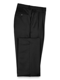 Wool Gabardine Flat Front Pants – Paul Fredrick