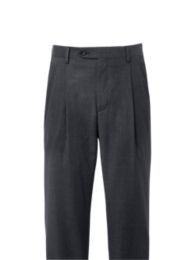 Wool Gabardine Pleated Pants – Paul Fredrick