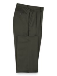 slim fit pleated pants