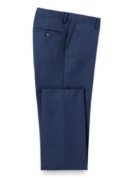 Roundtree & Yorke TravelSmart Luxury Gabardine Ultimate Comfort Classic Fit  Non-Iron Flat Front Dress Pants
