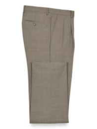 Sharkskin Pleated Pants Paul Fredrick