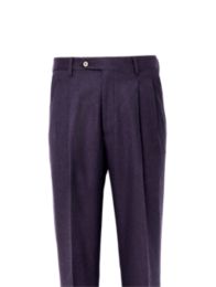 Wool Flannel Pleated Pant