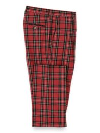 Plaid on sale pleated pants