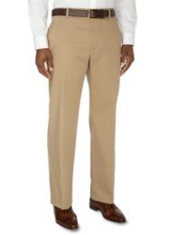 NonIron Cotton Chino Flat Front Pants Paul Fredrick