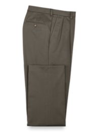 Impeccable Cotton Chino Pleated Pants | Paul Fredrick