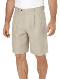 Linen Pleated Shorts Paul Fredrick