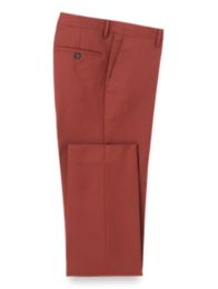 Wool Gabardine Flat Front Pants – Paul Fredrick