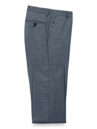 Stretch Wool Gabardine Fly-Front Pants