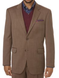 Tailored Fit Impeccable Birdseye Notch Lapel Suit Jacket | Paul Fredrick