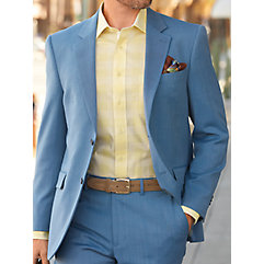 Tailored Fit Impeccable Birdseye Notch Lapel Suit Jacket