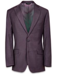 Tailored Fit Dark Purple Notch Lapel Jacket | Paul Fredrick