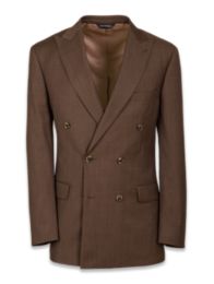 Tailored Fit Double Breasted Peak Lapel Suit Jacket Paul Fredrick