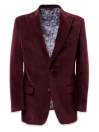 Cotton Velvet Peak Lapel Suit Jacket Paul Fredrick