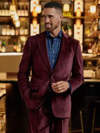 Velvet tailored clearance jacket