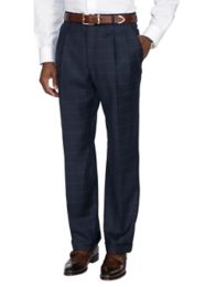 Wool Pleated Suit Pants Paul Fredrick