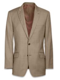 Classic Fit Sharkskin Peak Lapel Suit Jacket | Paul Fredrick