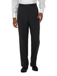 Super 100's Pleated Tuxedo Pant | Paul Fredrick