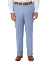 Tailored Fit Sharkskin Flat Front Suit Pant | Paul Fredrick