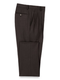 Wool Stretch Flat Front Tuxedo Pants – Paul Fredrick