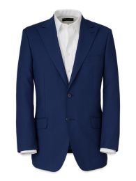 Premium Dark Blue wool blend stretch Pant Suit