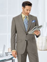 Italian Super 100's Wool Mini Grid Suit Jacket