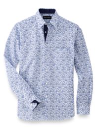 Cotton Paisley Print Casual Shirt | Paul Fredrick