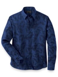 Cotton Solid Floral Jacquard Casual Shirt – Paul Fredrick