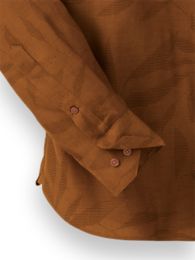 Cotton Solid Leaf Jacquard Casual Shirt – Paul Fredrick