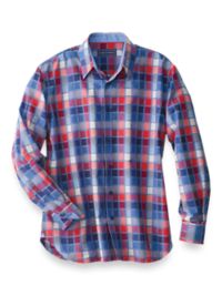 Cotton Windowpane Casual Shirt