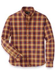 Prime Same Day Items Mens Long Sleeve Shirts Casual Plaid Print