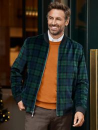 Tartan bomber jacket sale