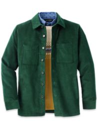 Stretch Cotton Corduroy Shirt Jacket