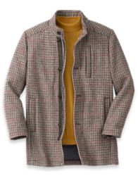 Houndstooth hot sale car coat