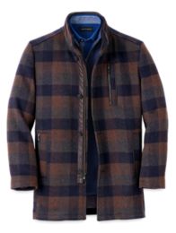 COOTIE / Napping Buffalo Check Shop Coat - チェスターコート