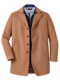 Wool store blend topcoat