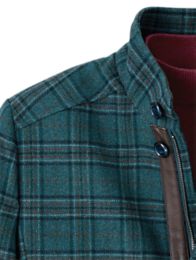 Plaid car cheap coat mens